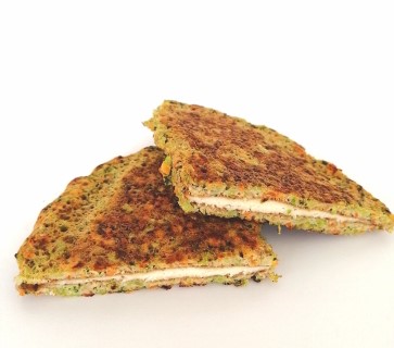 Quesadilla nutritiva con zanahoria y brócoli